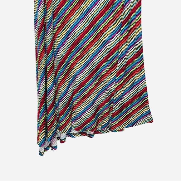 KAKTUS DIAGONAL MULTICOLOR MAXI SKIRT SIZE L - Picture 6 of 10
